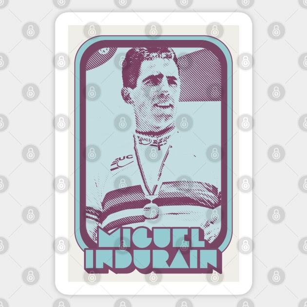 Miguel Indurain / Retro Cycling Fan Art Design Sticker by DankFutura